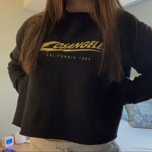 Brandy Melville cropped Los Angeles crew neck